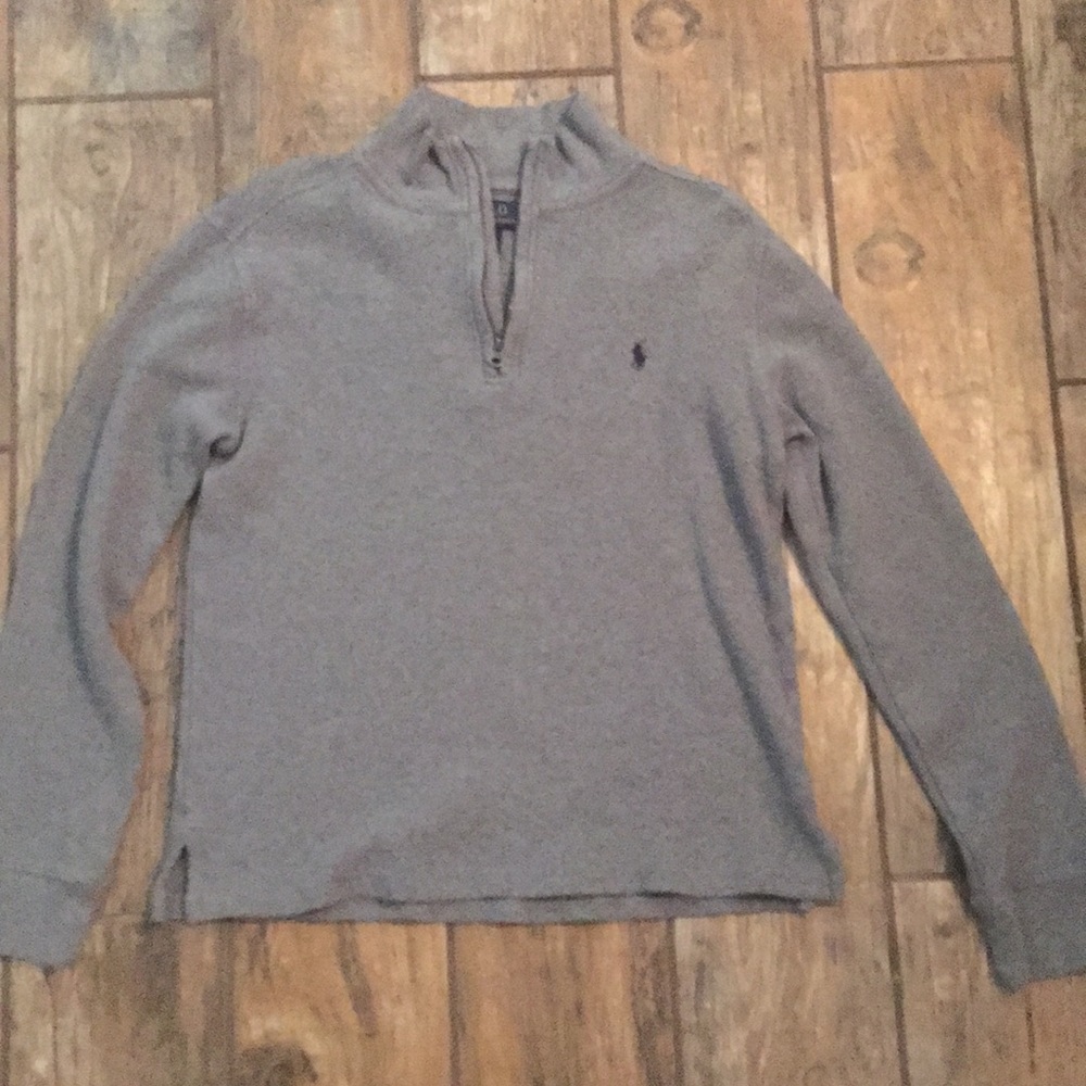 Ralph Lauren Waffle Half Zip Pullover Sweatshirt